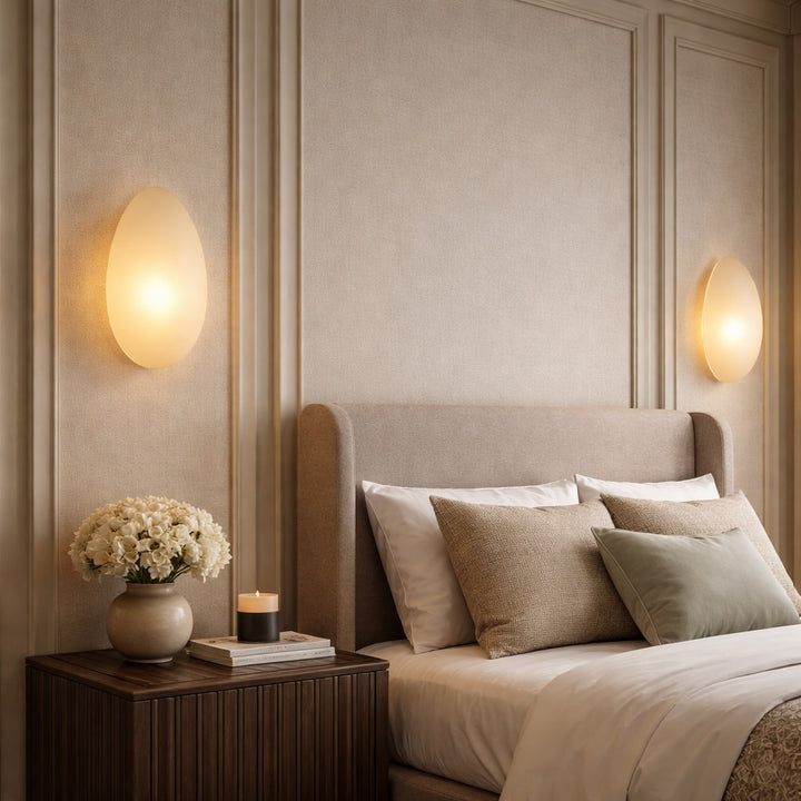 Modern Bubble Glass Wall Light Sconce Adjustable Metal Mount LED Fixture
