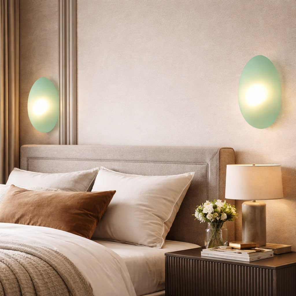 Modern Bubble Glass Wall Light Sconce Adjustable Metal Mount LED Fixture