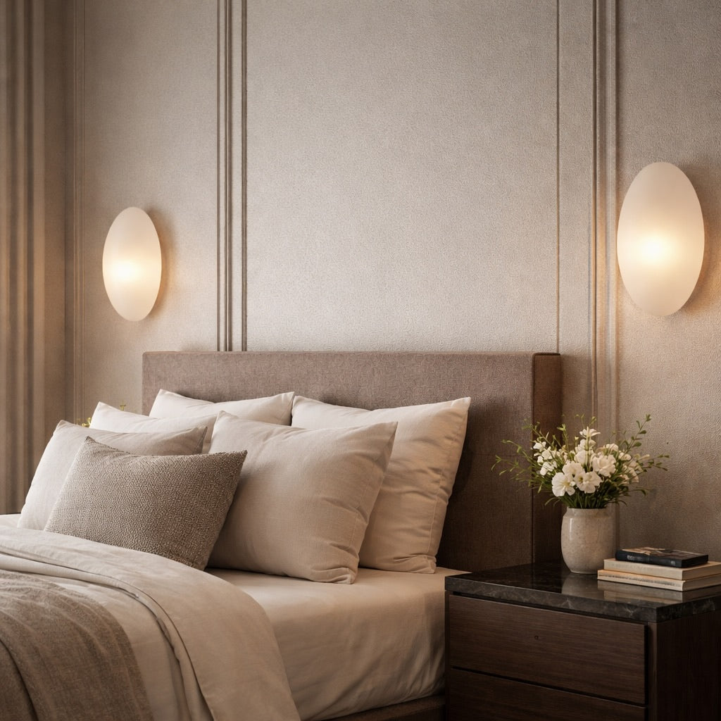 Modern Bubble Glass Wall Light Sconce Adjustable Metal Mount LED Fixture