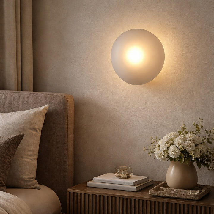Modern Bubble Glass Wall Light Sconce Adjustable Metal Mount LED Fixture
