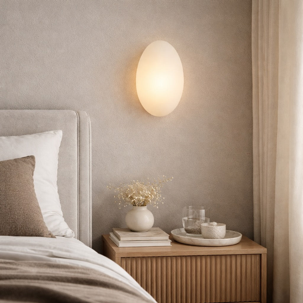 Modern Bubble Glass Wall Light Sconce Adjustable Metal Mount LED Fixture