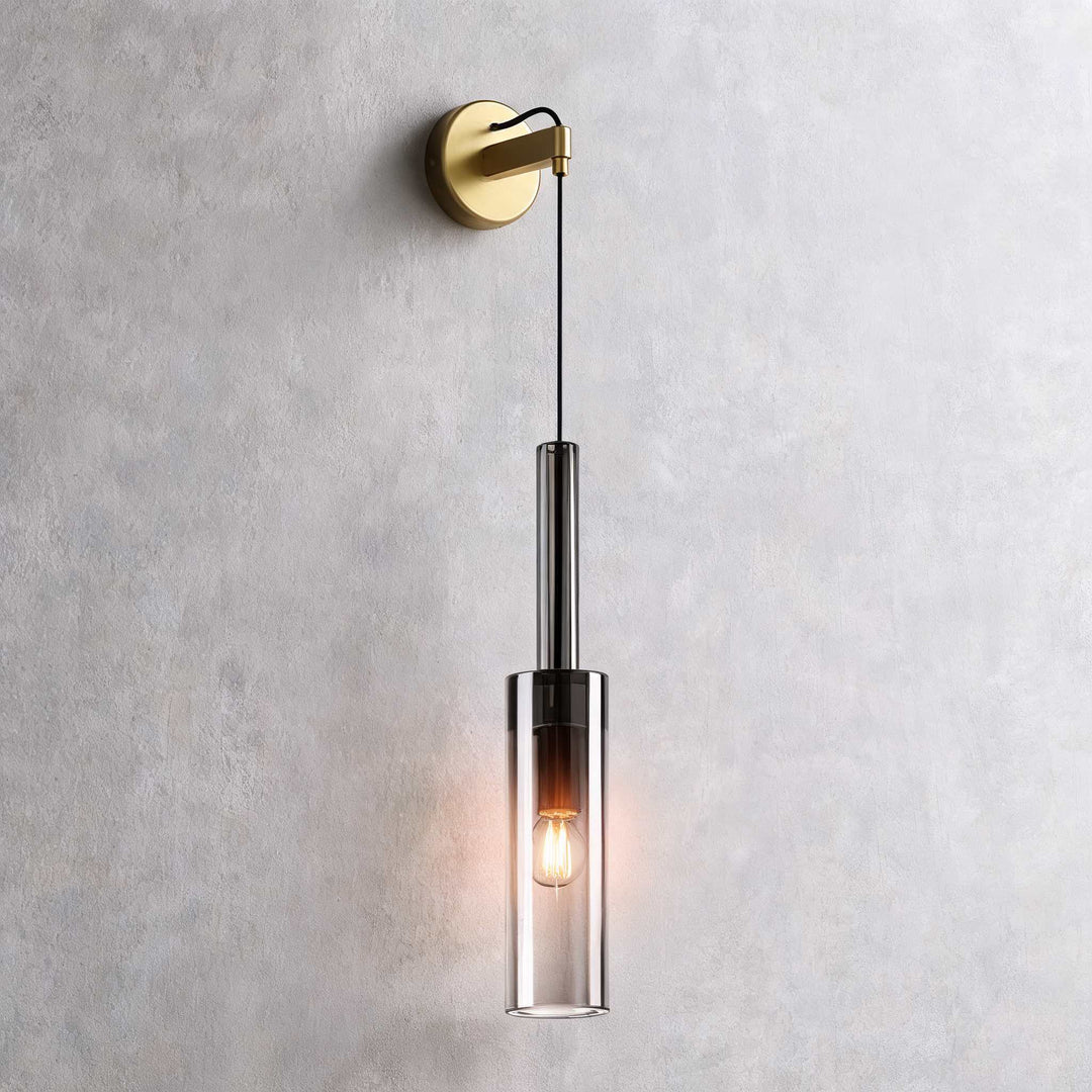 Modern Glass Pendant Light Adjustable Copper Shade LED for Kitchen Pendant Lighting