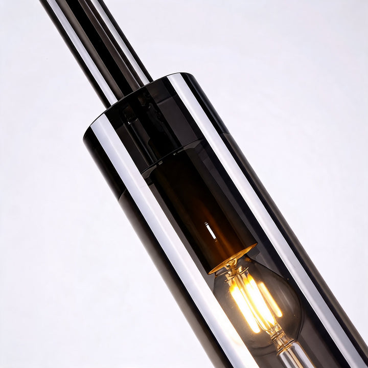 Modern Glass Pendant Light Adjustable Copper Shade LED for Kitchen Pendant Lighting