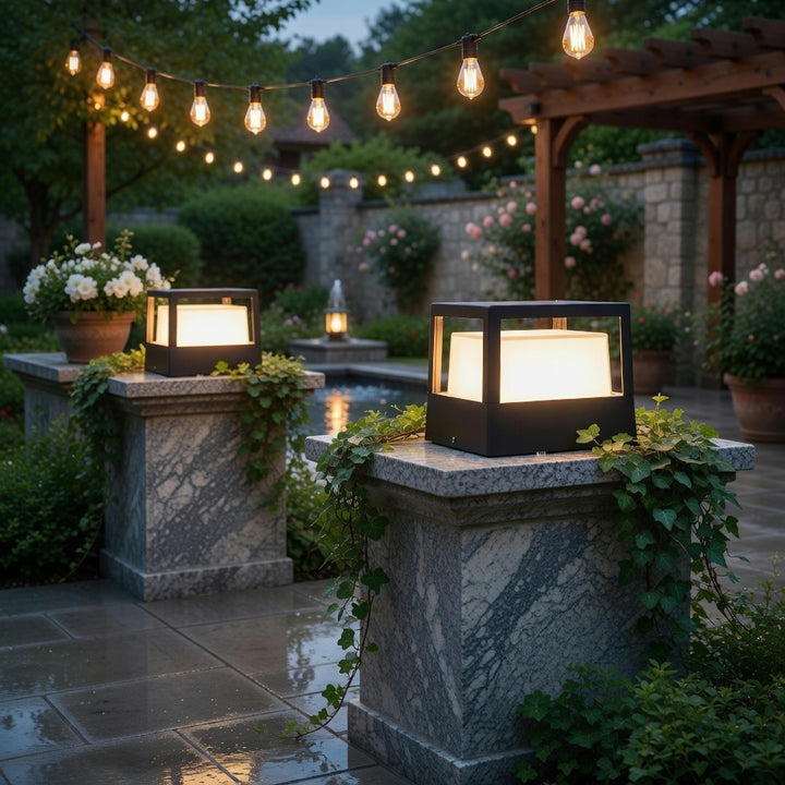 Modern Outdoor Wall Light Waterproof Aluminum 7W LED for Garden Pathway Illumination