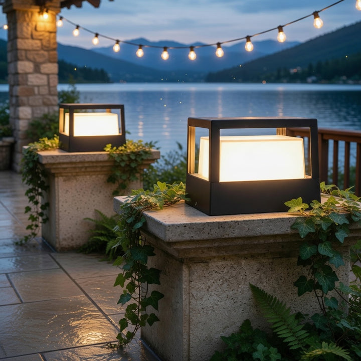 Modern Outdoor Wall Light Waterproof Aluminum 7W LED for Garden Pathway Illumination