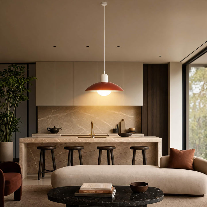 Nordic Modern Pendant Light Adjustable Hanging Iron LED Compatible for Kitchen Island Spaces