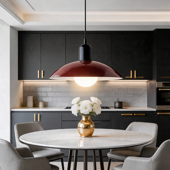 Nordic Modern Pendant Light Adjustable Hanging Iron LED Compatible for Kitchen Island Spaces