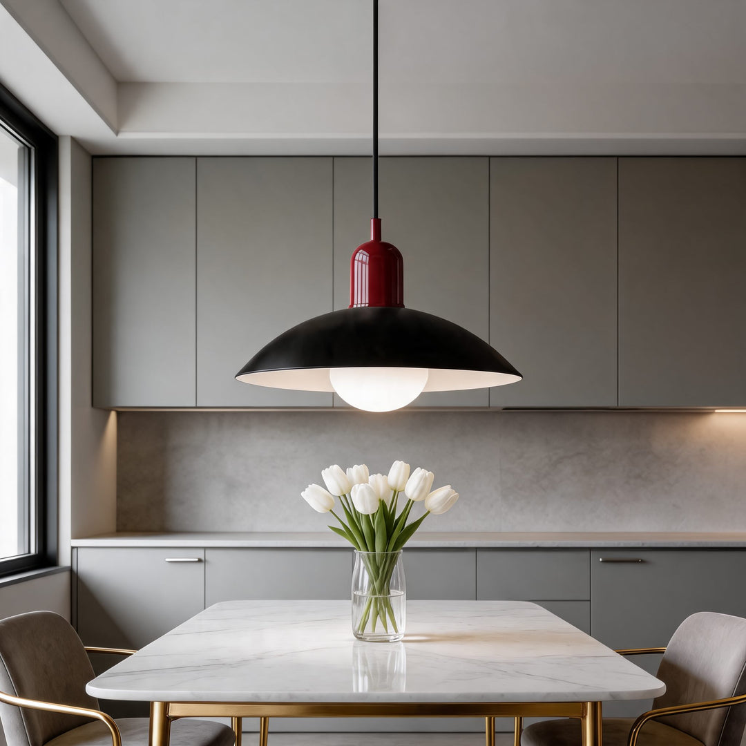 Nordic Modern Pendant Light Adjustable Hanging Iron LED Compatible for Kitchen Island Spaces