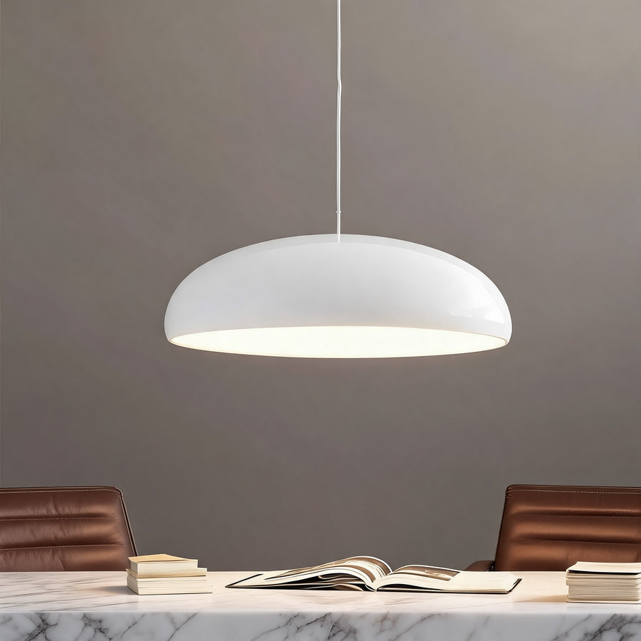Modern Pendant Lighting Adjustable Hanging Aluminum Dome LED Fixture for Kitchen Island in the study