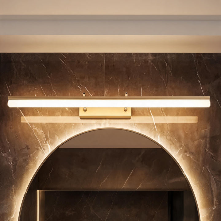 Gold Vanity Light Bar Adjustable Wall Mounted Stainless Steel Acrylic LED with 3 Color Temperatures