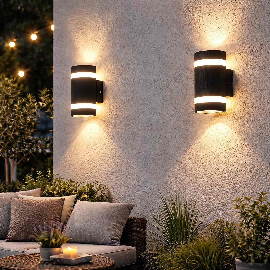 Contemporary Wall Light Outdoor Sconce Aluminum Waterproof LED Adjustable Warm White Cool White