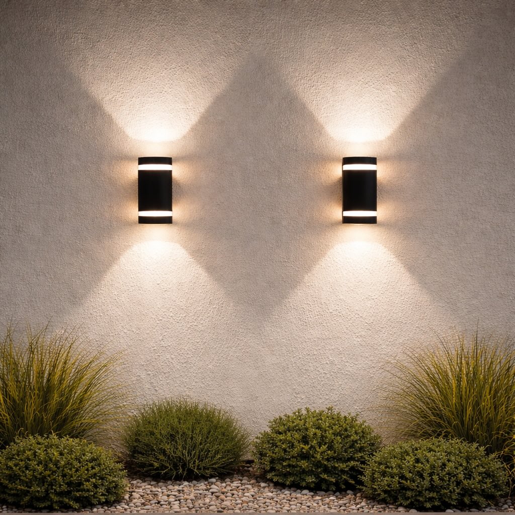 Contemporary Wall Light Outdoor Sconce Aluminum Waterproof LED Adjustable Warm White Cool White