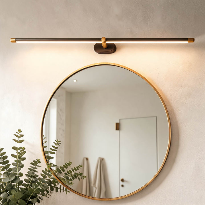 Modern Minimalist Linear Wall Lamp Hardwired Metal LED Lighting Fixture