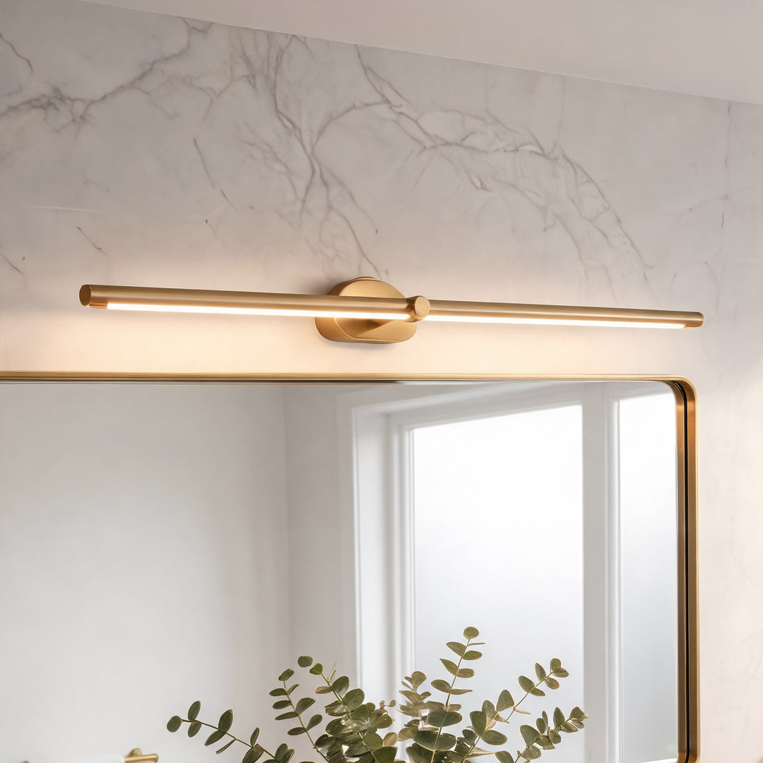 Modern Minimalist Linear Wall Lamp Hardwired Metal LED Lighting Fixture