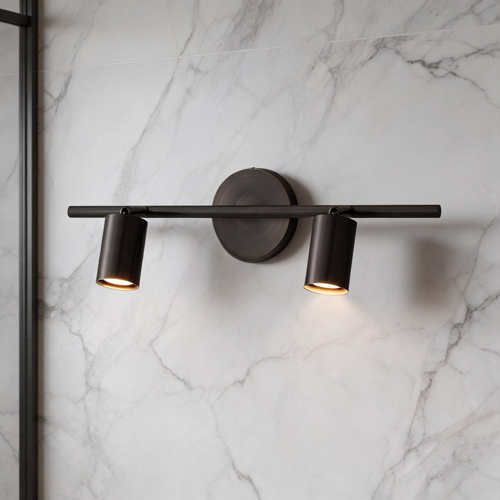 Modern Rotatable Spotlight Wall Light Adjustable Brass Sconce with 350° Head Rotation