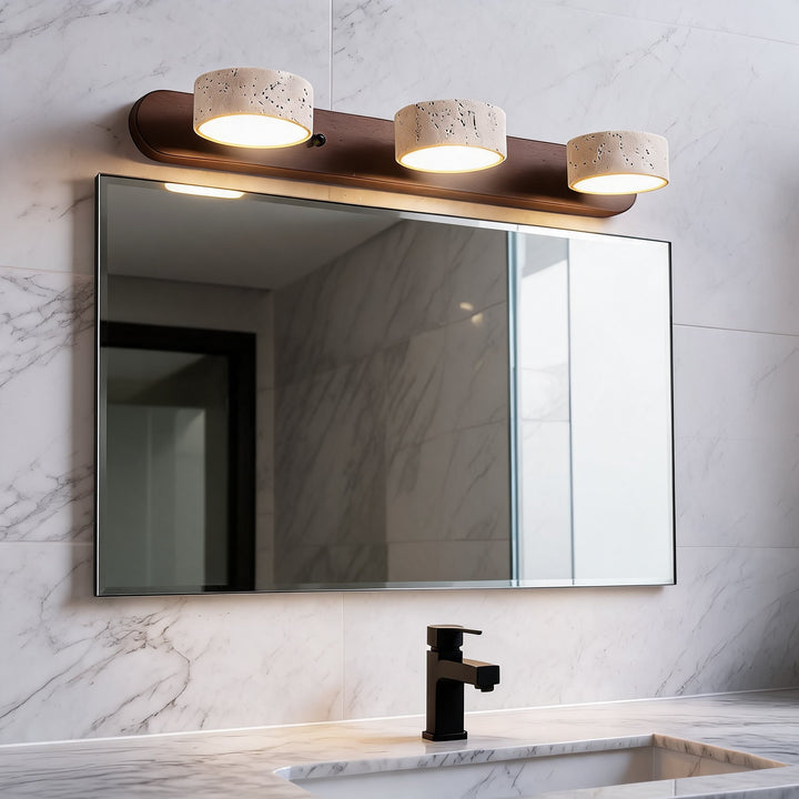Rustic Wall Light Bathroom Vanity Fixture Wood LED Hardwired 110V-120V Simple Design