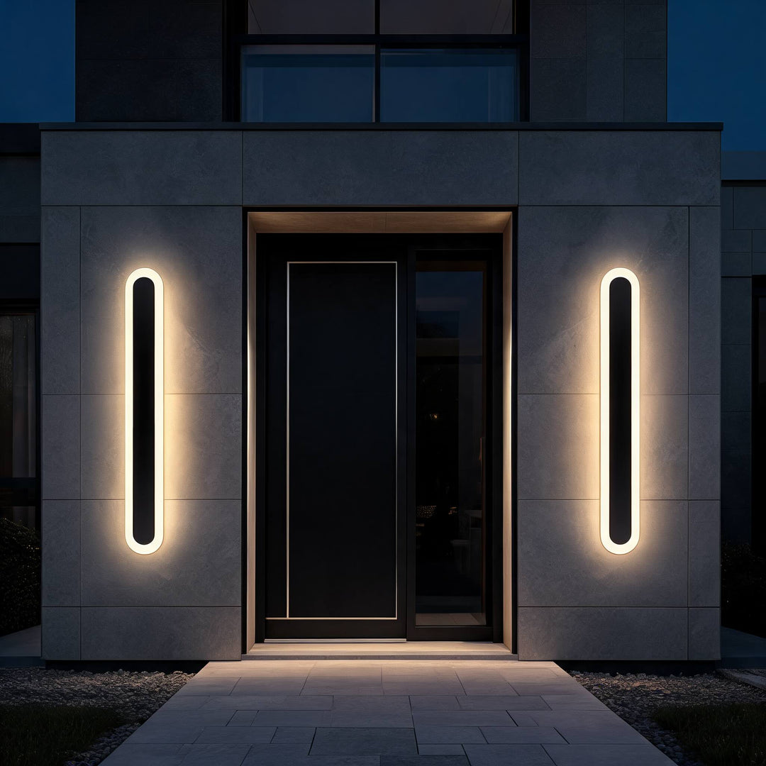 Modern LED Wall Light Outdoor Fixture Waterproof Wrought Iron Adjustable Brightness