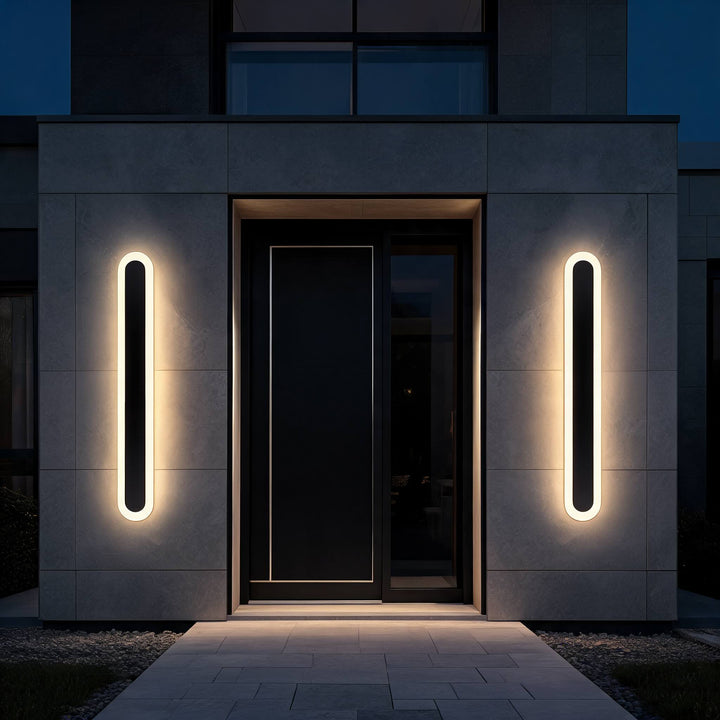 Modern LED Wall Light Outdoor Fixture Waterproof Wrought Iron Adjustable Brightness