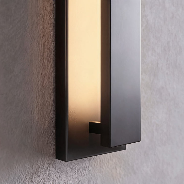 Modern Linear Wall Light LED Outdoor Fixture Stainless Steel Dimmable 3000K IP65 Waterproof