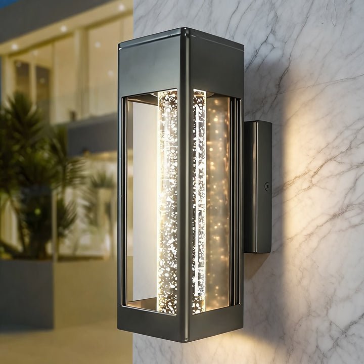 Modern LED Wall Light Outdoor Fixture Aluminum Waterproof Dimmable 11W Warm White 3000K