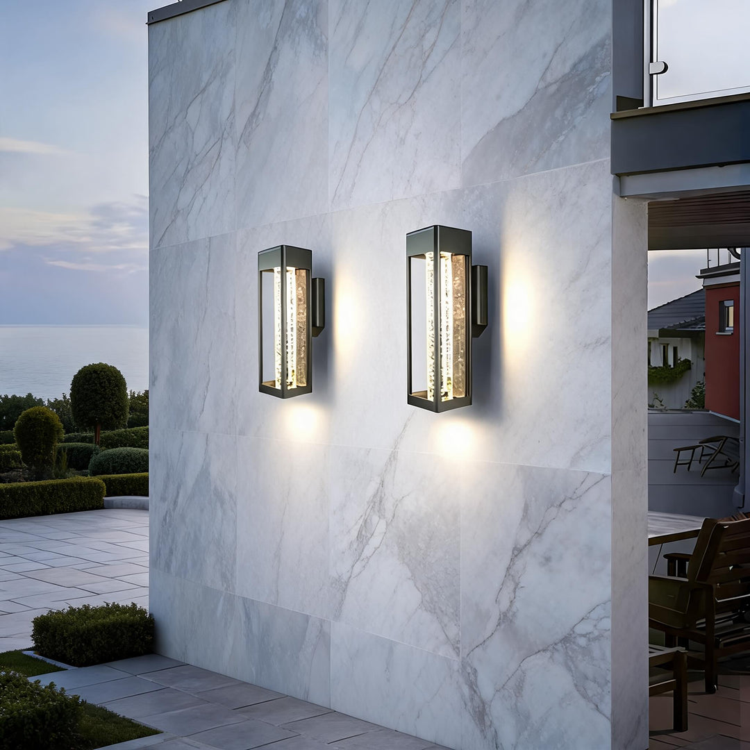Modern LED Wall Light Outdoor Fixture Aluminum Waterproof Dimmable 11W Warm White 3000K