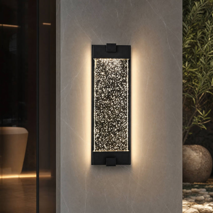 Modern Minimalist Wall Lantern Outdoor Light Aluminum Waterproof LED 3000K Warm Glow