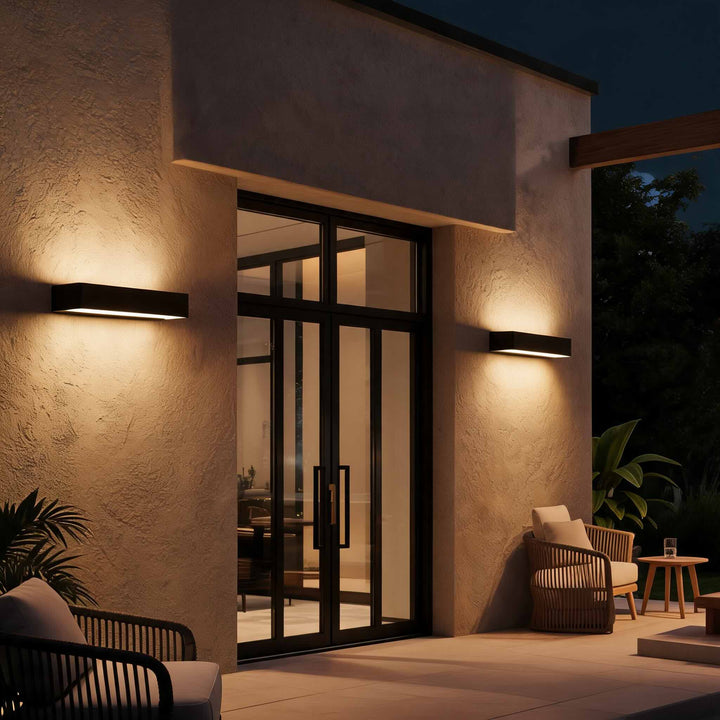 Modern Outdoor Linear Wall Light LED Aluminum Fixture for Architectural Illumination