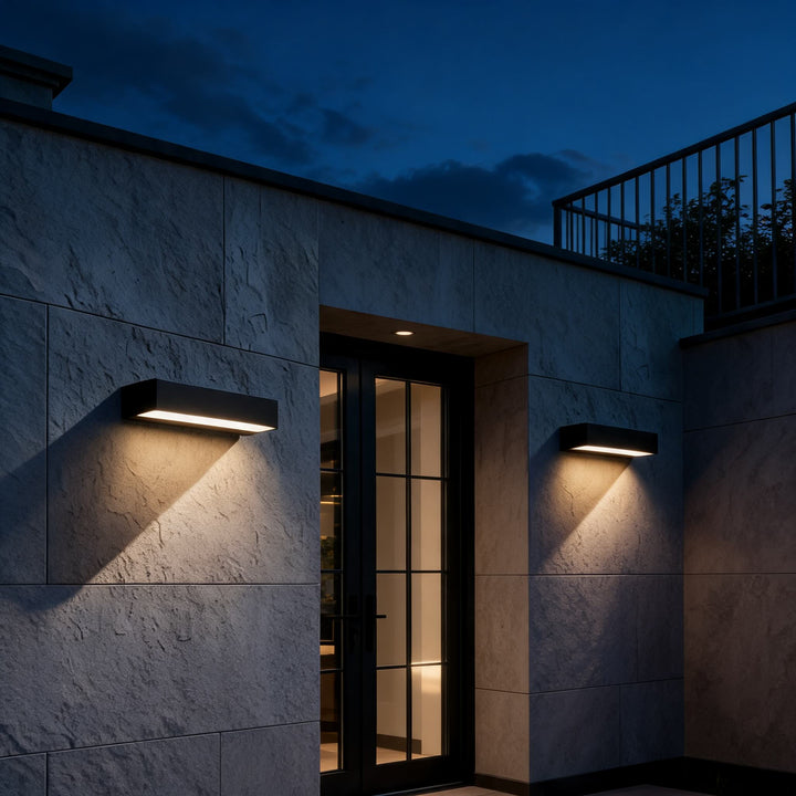 Modern Outdoor Linear Wall Light LED Aluminum Fixture for Architectural Illumination