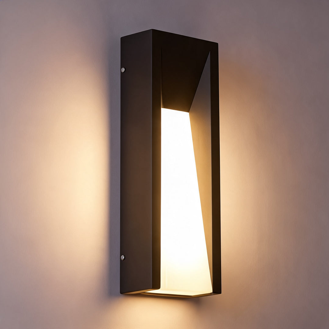Modern LED Wall Lamp Waterproof Outdoor Adjustable Iron Brushed Nickel Soft Light