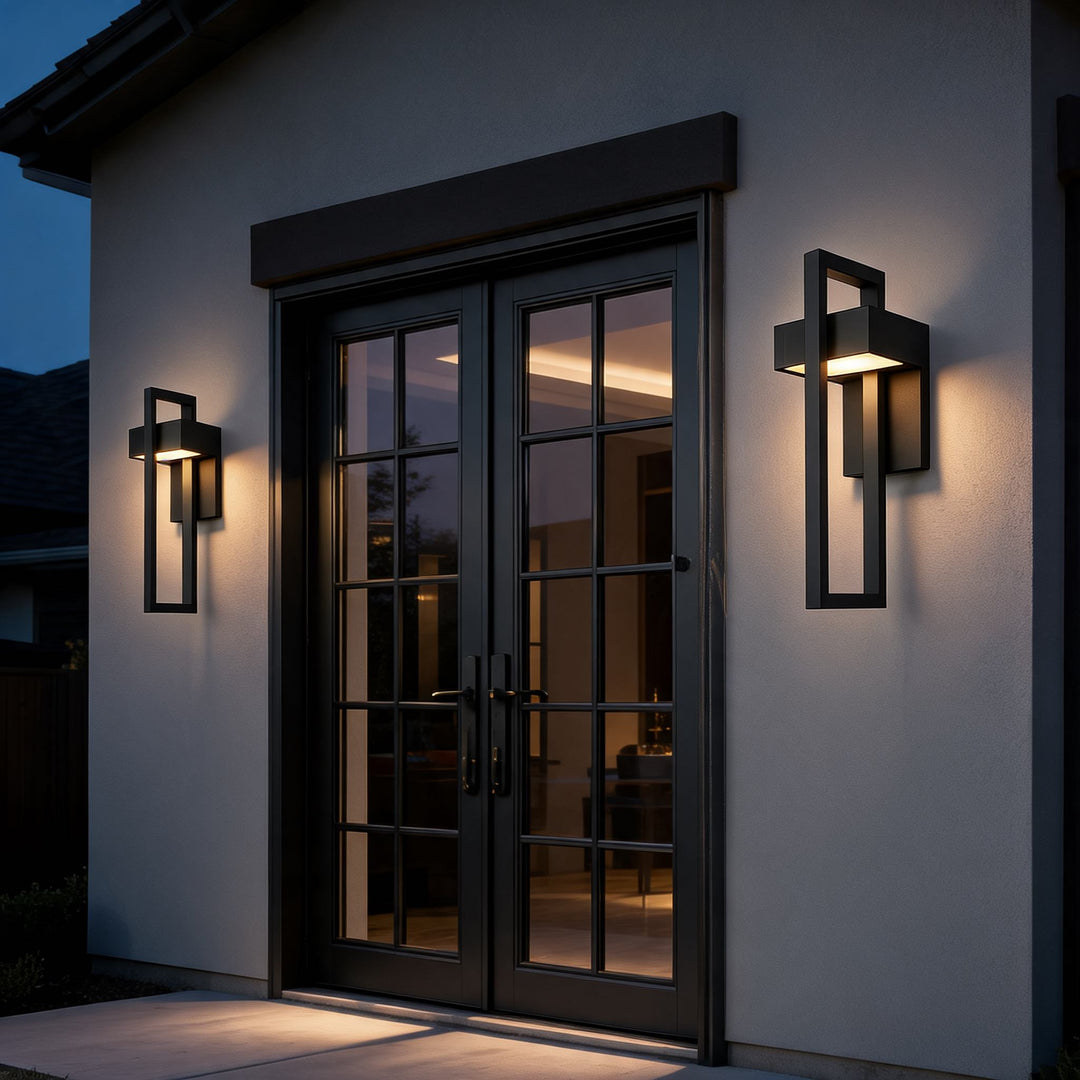 Modern Wall Light Waterproof Stainless Steel Outdoor Fixture with Acrylic Shade IP65 Rated