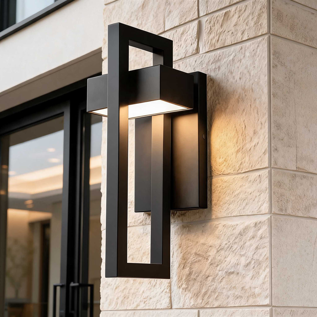 Modern Wall Light Waterproof Stainless Steel Outdoor Fixture with Acrylic Shade IP65 Rated