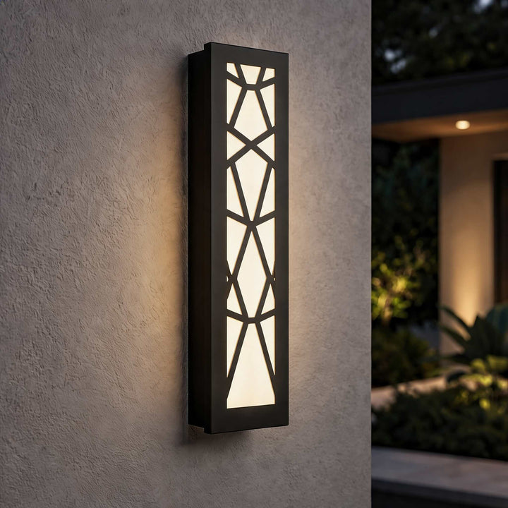 Modern Outdoor LED Wall Light Waterproof Fixture Anti-Rust Metal Design for Gardens Patios Garages