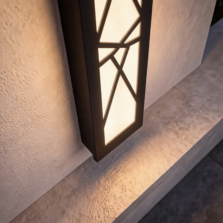 Modern Outdoor LED Wall Light Waterproof Fixture Anti-Rust Metal Design for Gardens Patios Garages