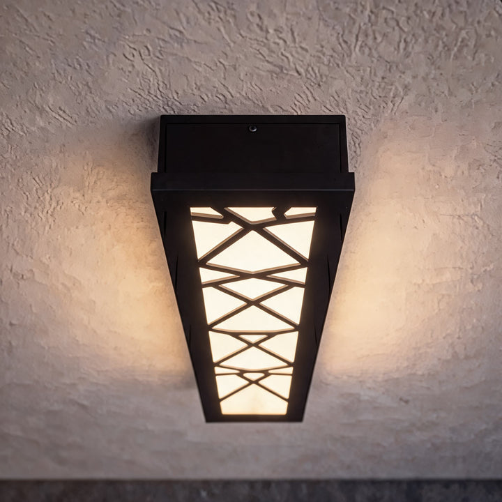 Modern Outdoor LED Wall Light Waterproof Fixture Anti-Rust Metal Design for Gardens Patios Garages
