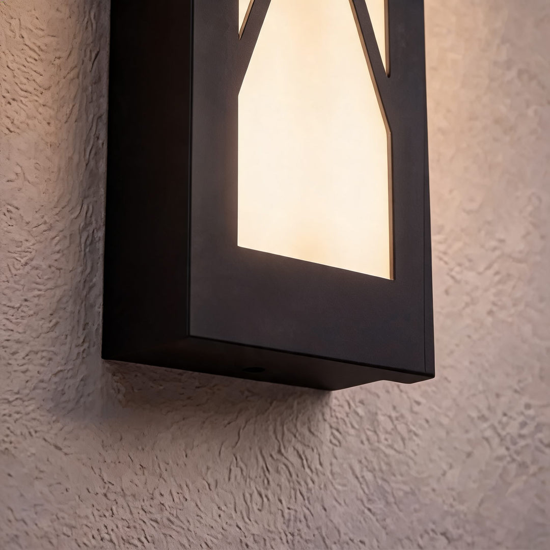 Modern Outdoor LED Wall Light Waterproof Fixture Anti-Rust Metal Design for Gardens Patios Garages