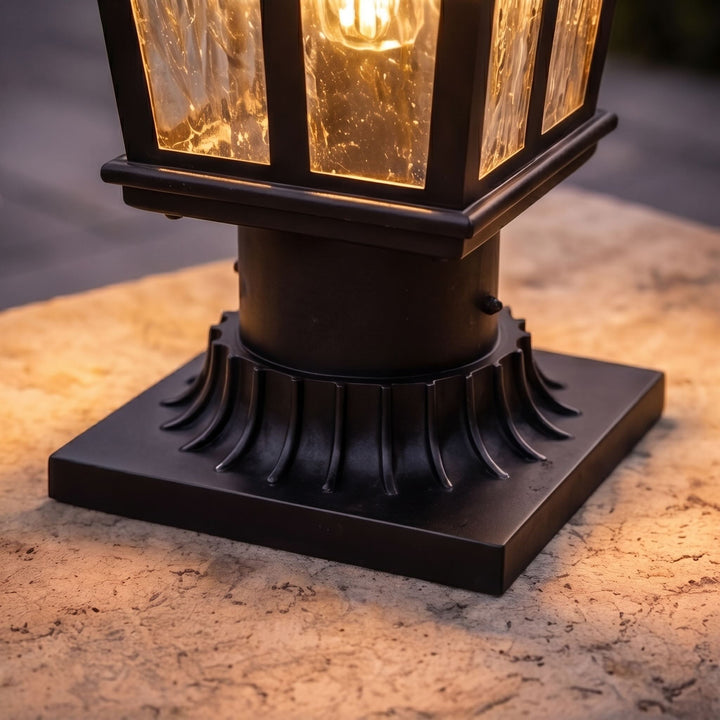 Modern Outdoor Wall Light IP65 Rated Dimmable Iron Metal with Clear Glass Shade 60W E26 Base