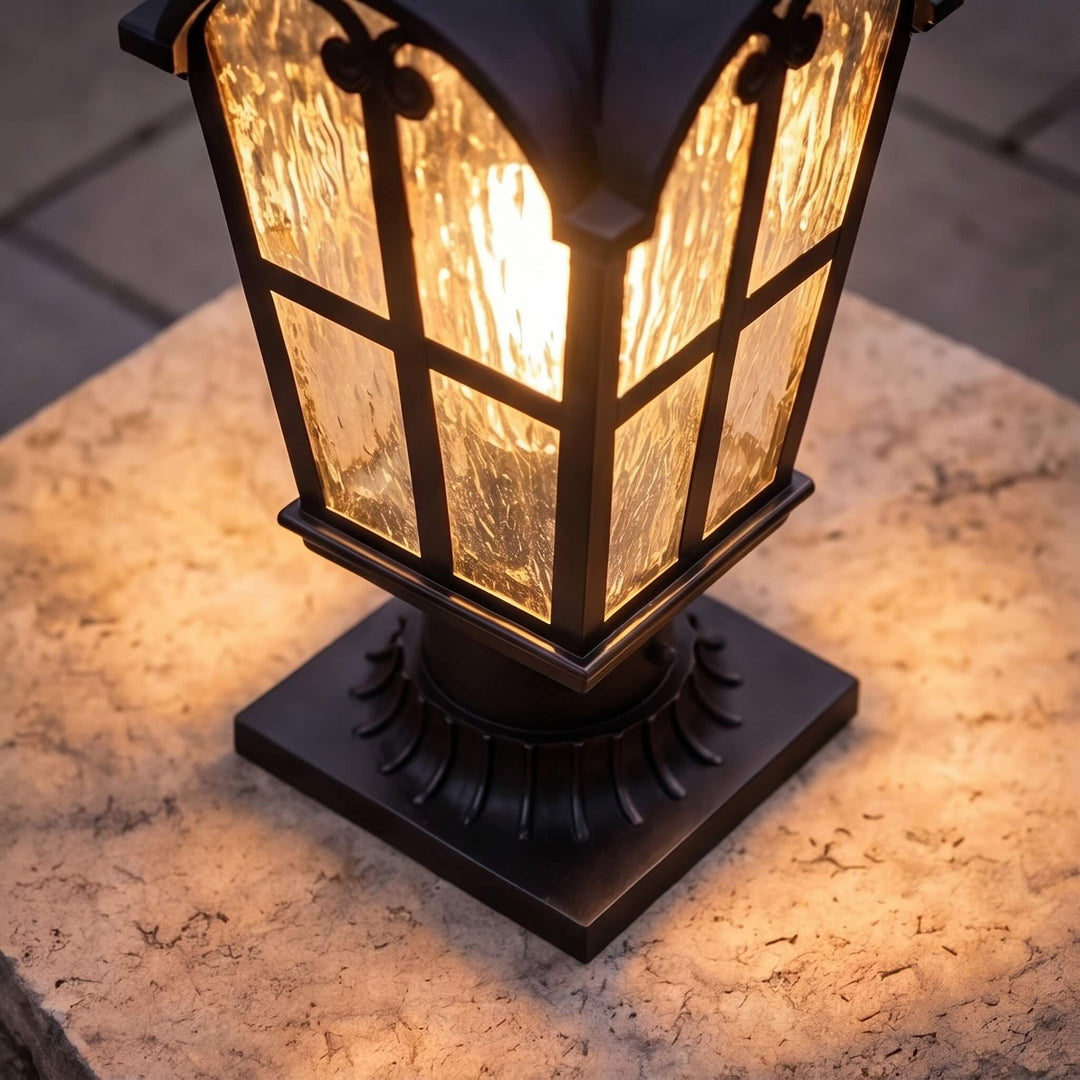Modern Outdoor Wall Light IP65 Rated Dimmable Iron Metal with Clear Glass Shade 60W E26 Base