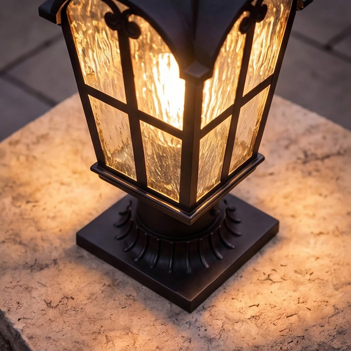 Modern Outdoor Wall Light IP65 Rated Dimmable Iron Metal with Clear Glass Shade 60W E26 Base