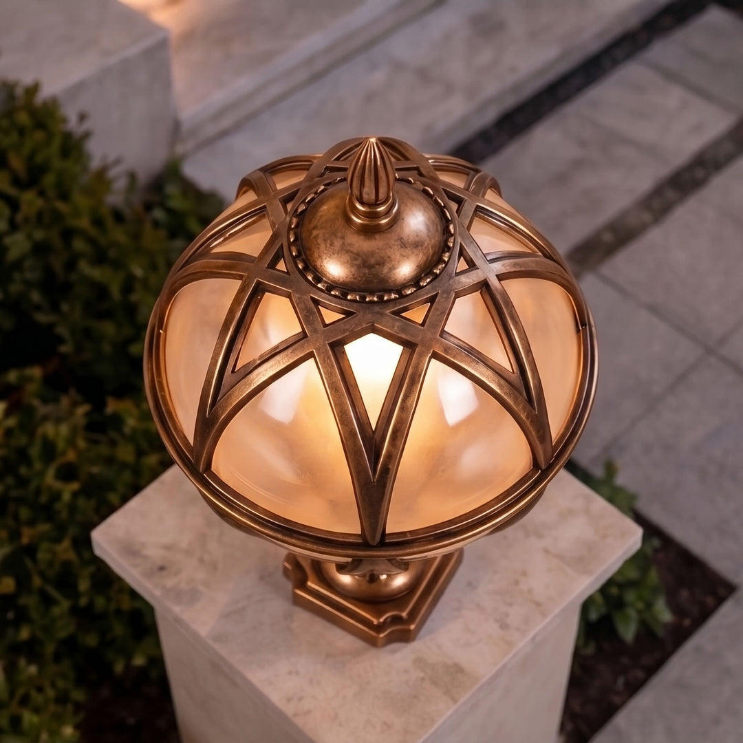 Modern Outdoor Wall Light Adjustable Height Aluminum Glass Waterproof Landscape Lighting