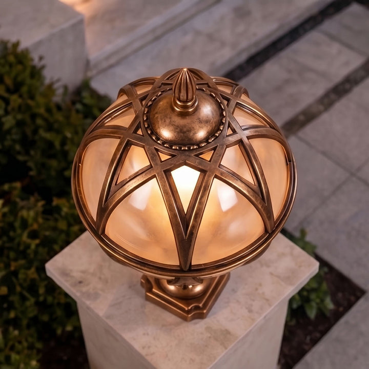 Modern Outdoor Wall Light Adjustable Height Aluminum Glass Waterproof Landscape Lighting