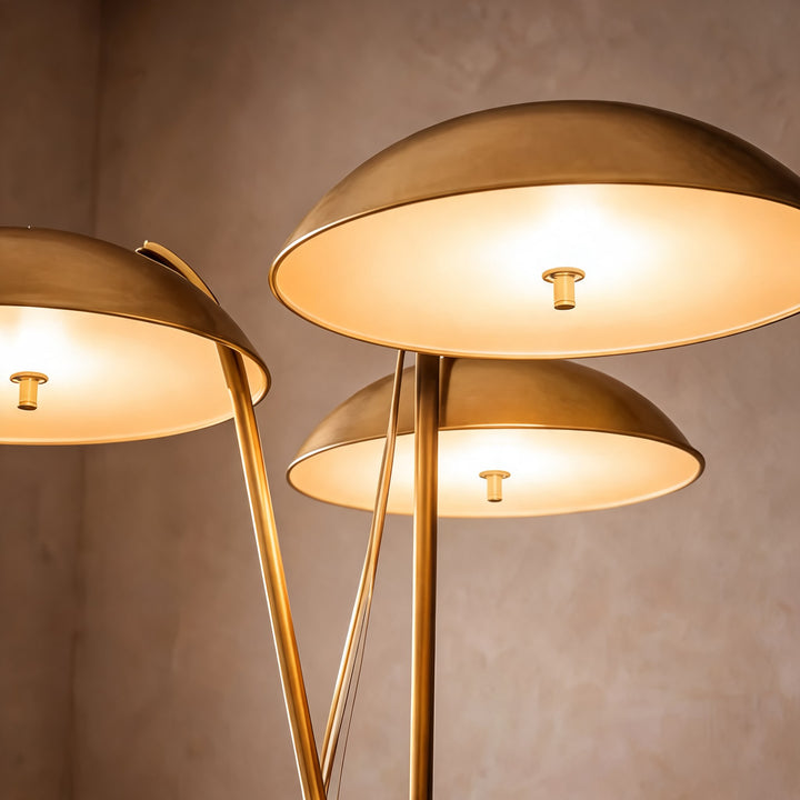 Modern Tripod Floor Lamp with Metal Structure and Integrated LED Warm White Light