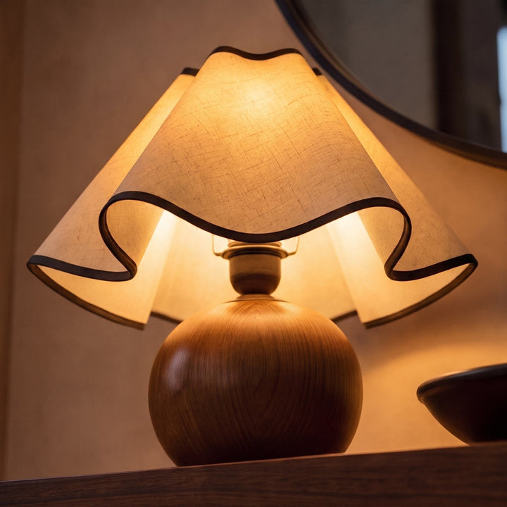 Modern Table Lamp with Adjustable Shade Metal Base LED Compatible for Home Office Lighting