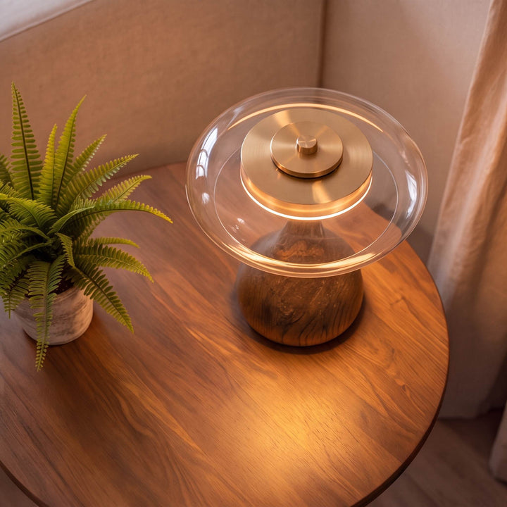 Modern Table Lamp with Adjustable Shade and Metal Base for Home Office and Bedside Lighting