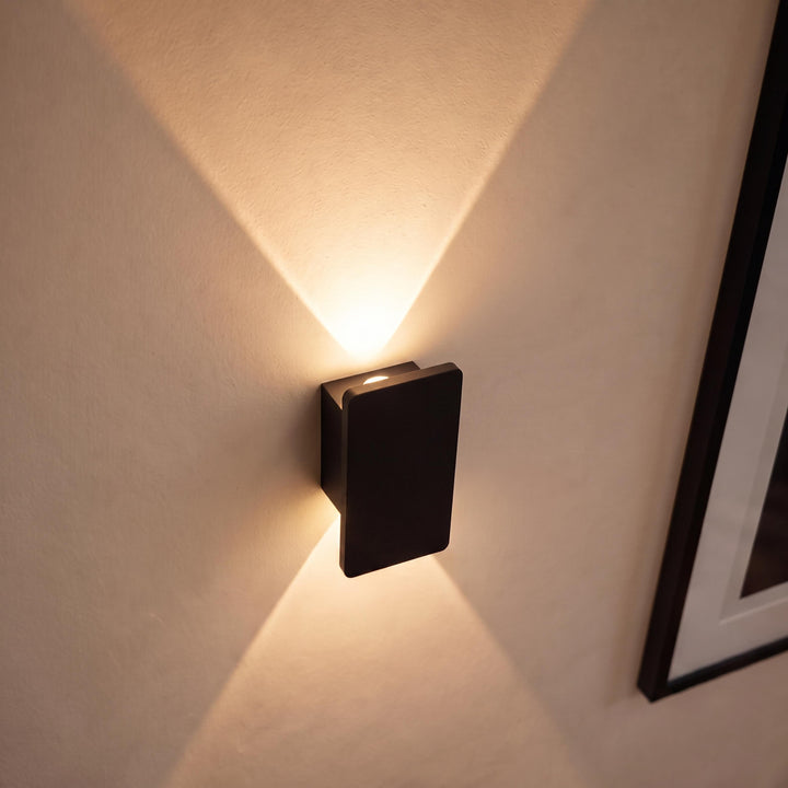 Modern Outdoor Wall Light Wall Mounted Aluminum 18W LED IP65 Weather Resistant for Exterior Use