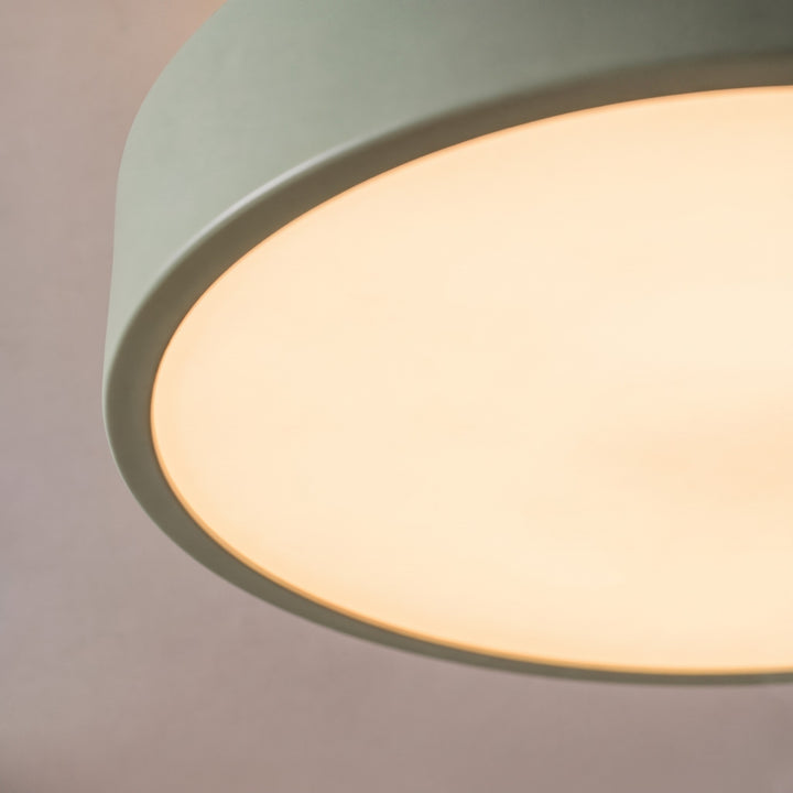 Modern Flush Mount Ceiling Light LED Geometric Metal PVC 3-Step Dimming 9 Inch