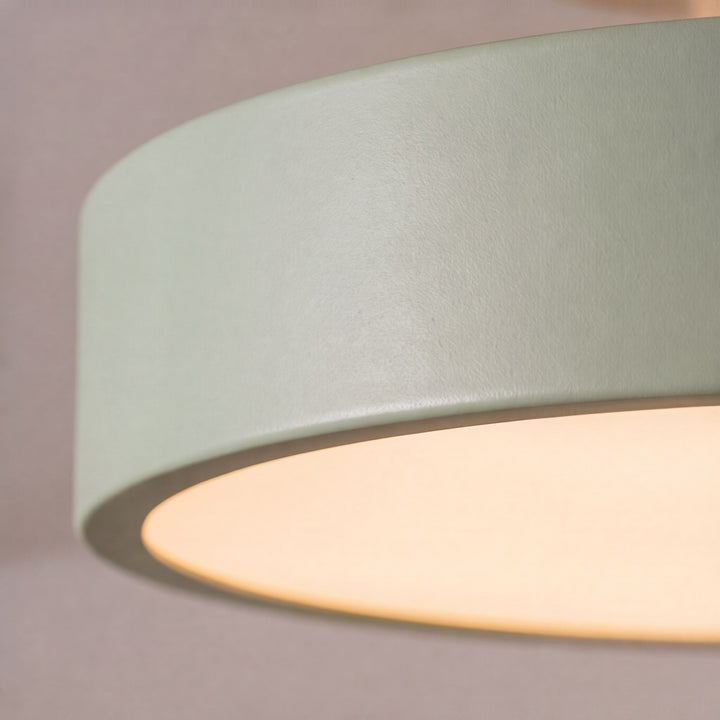 Modern Flush Mount Ceiling Light LED Geometric Metal PVC 3-Step Dimming 9 Inch