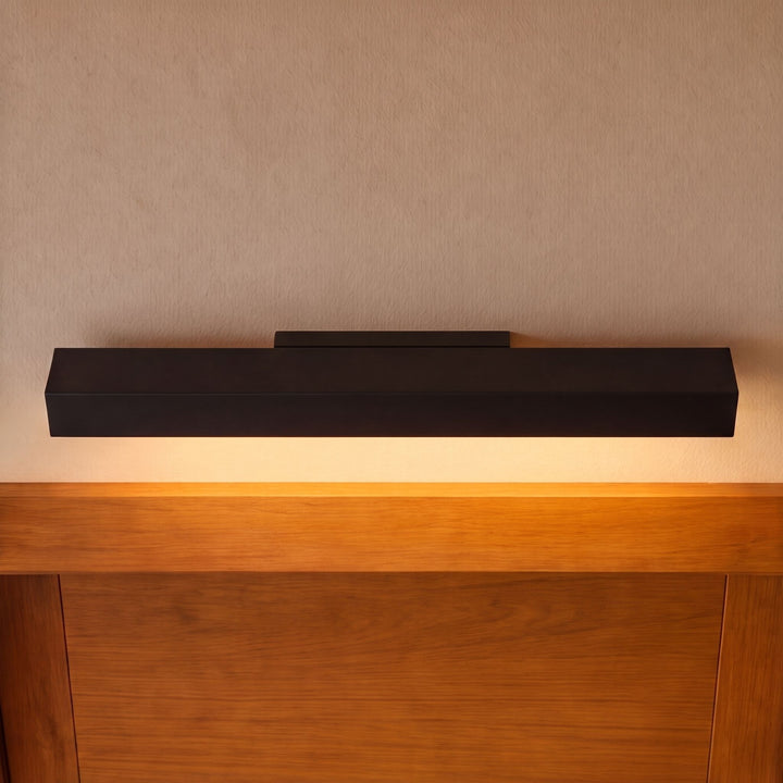 Modern Outdoor Wall Light Motion Sensor Rectangular Stainless Steel Fixture IP65 4000K