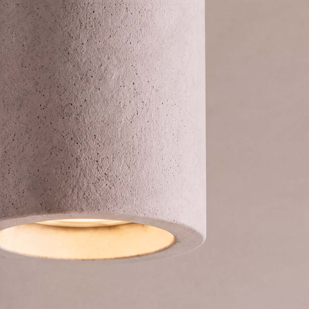 Modern Flush Mount Ceiling Light Concrete LED Fixture Adjustable Ambient Lighting
