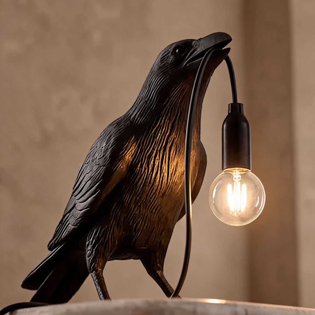 Modern Adjustable Table Lamp with LED Light and Resin Shade for Living Room and Bedroom