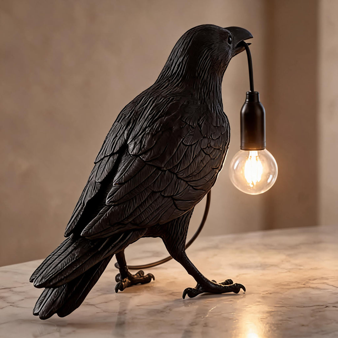 Modern Adjustable Table Lamp with LED Light and Resin Shade for Living Room and Bedroom